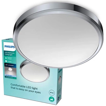 Plafond LED-Anbauleuchte DORIS 17W 4000K IP44 31cm Chrom PHILIPS