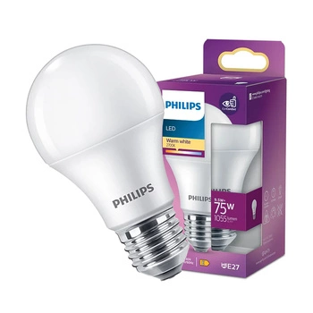 LED Lampen E27 A60 9.5W = 75W 1055lm 2700K Warmweiß PHILIPS