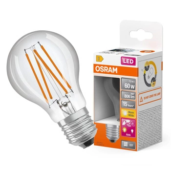 LED-Lampe 7.3W E27 2700K 806lm Warm Sensor mit Dämmerungssensor