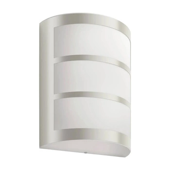 PYTHON 3.8W 2700K warm IP44 Silber PHILIPS Garten LED Wandlampe