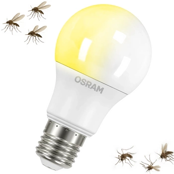 Insektenschutz-LED-Lampe E27 A60 8W 806lm 2700K Warm OSRAM