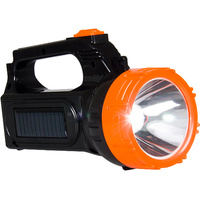 Taschenlampe wiederaufladbar Suchscheinwerfer Werkstatt Solar LED 1,5W 150lm vorne / 2,1W 500lm seitlich LB0169 LIBOX