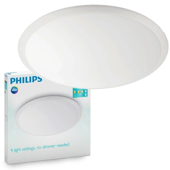 Plafond LED-Anbauleuchte WAWEL 36W CCT Dimmbar 48cm Weiß Rund PHILIPS