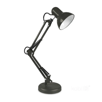 Schreibtischlampe Tisch E27 Verstellbar Stehend Anschraubbar Schwarz Kobi