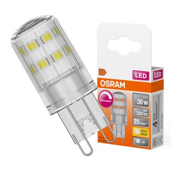 LED-Kapsel-Glühbirne G9 3W = 30W 320lm 2700K Warm 300° Dimmbar LED PIN Osram