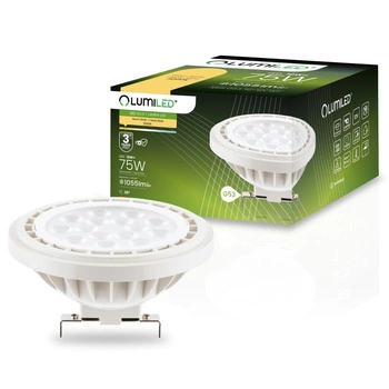LED Lampen G53 AR111 10W = 75W 1055lm 3000K Warm 38° 12V AC/DC LUMILED