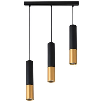 KEON Decke Pendelleuchte 3xGU10 Einstellbar Schwarz und Gold MASTERLED