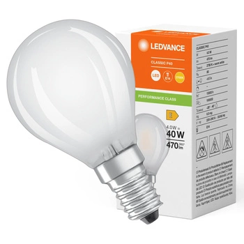 LED Lampen P45 E14 4W = 40W 470lm 2700K Warmweiß FILAMENT LEDVANCE