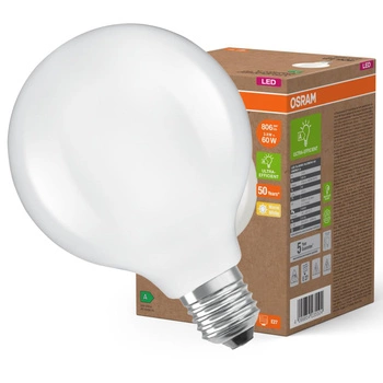 LED-Lampe G95 Sphere E27 3.8W = 60W 806lm 2700K Warm 300° Filament CLASSIC ENERGY EFFICIENCY Osram