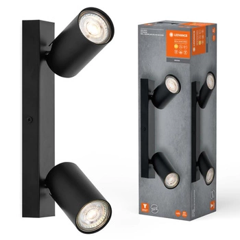 LED-Decken-Wandleuchte Wandanbauleuchte 6.8W 460lm 3000K Warm Dimmbar Schwarz LED Spot Octagon Ledvance