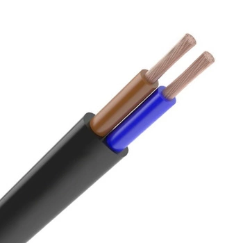 Kabel OMYp 300/300V 2x1mm Schwarz 1m ELEKTROKABEL