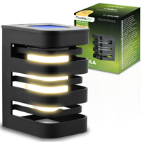 Solar-Wandleuchte LED-Fassadenleuchte Aufbauleuchte CAMILA 3000K Dämmerungssensor LUMILED