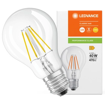 LED Lampen A60 E27 4W = 40W 470lm 2700K Warmweiß FILAMENT LEDVANCE