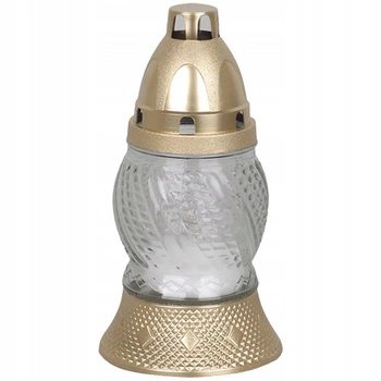 8h All Year Glas Nachfüllkerzen Set für Grab 16cm