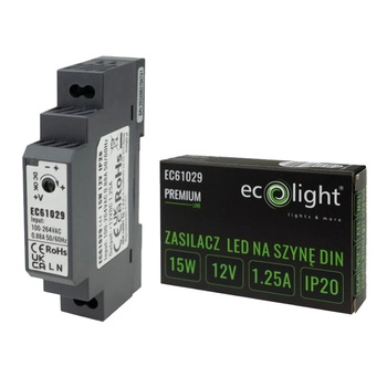 DIN-Schiene Led Premium Line 12V 15W Ecolight-Stromversorgung