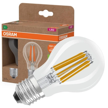 2x LED-Glühbirne A60 E27 7.2W = 100W 1521lm 2700K Warm 300° Filament CLASSIC ENERGY EFFICIENCY Osram