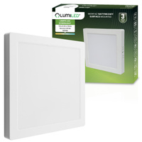 LED-Deckenanbauleuchte 18W Square 4000K GLOW White LUMILED