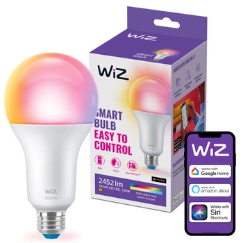 LED-Lampe E27 A80 18.5W = 150W 2200-6500K + RGB SMART WiFi WiZ