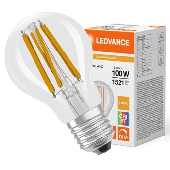 LED Lampen A67 E27 13.8W = 100W 1521lm 2700K Warmweiß FILAMENT DIMMABLE LEDVANCE