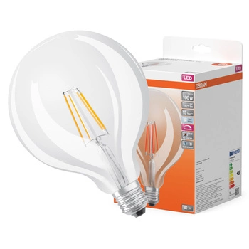 LED-Glühbirne G124 Sphere E27 11W = 100W 1521lm 4000K Neutral CRI90 300° Filament Dimmbar SUPERSTAR PLUS CLASSIC Osram