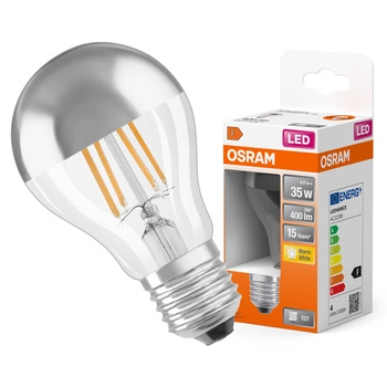 LED-Lampe A60 E27 4W = 35W 400lm 2700K Warm 300° Retrofit Glühfaden CLASSIC Osram