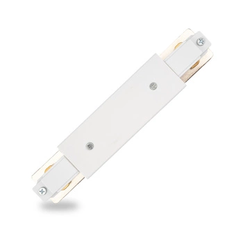 1F-SCHIENENVERBINDER GERADE MIT SPANNUNGSVERSORGUNG WEISS LEUCHTEND