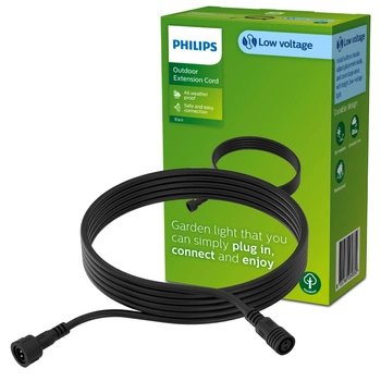 GardenLink Anschlusskabel 5m IP67 Verlängerungskabel Schwarz PHILIPS