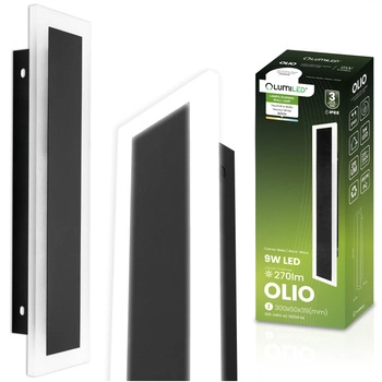 LED-Wandanbauleuchte OLIO 9W 4000K 30cm IP65 LUMILED