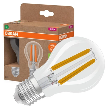 2x LED-Glühbirne A60 E27 5W = 75W 1055lm 4000lm Neutral 320° Filament CLASSIC ENERGY EFFICIENCY Osram