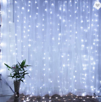 LED-Vorhang USB 5V 300xLED mit Fernbedienung 6500K LVT