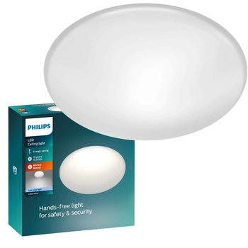 Plafond LED Aufputz SHAN 12W 4000K 26cm Rund mit Bewegungssensor PHILIPS