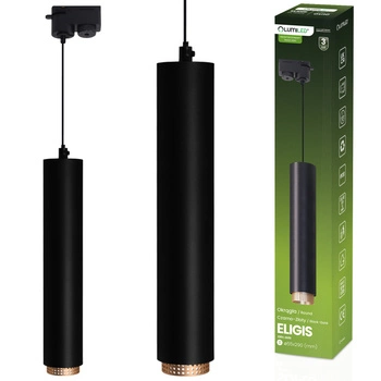 Hängelampe 29cm Reflektor GU10 LED ELIGIS Schwarz LUMILED