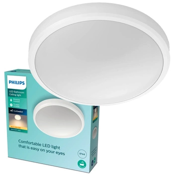 Plafond LED Aufbaumontage DORIS 17W 2700K IP44 31cm PHILIPS Weiß