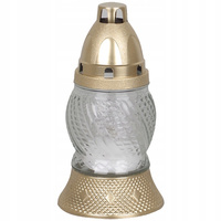 8h All Year Glas Nachfüllkerzen Set für Grab 16cm