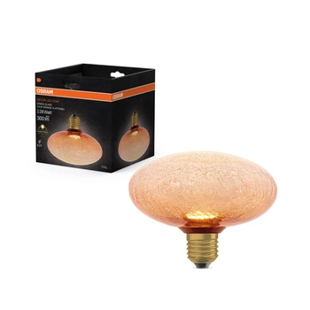 LED-Lampe E27 Frost 3.5W 300lm 2700K Warm Dekorativ Flach Orange Osram