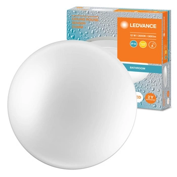 LED Decke Plafond 12W 900lm 3000K Warm IP44 Weiß mit Sound Sensor Decke Ledvance