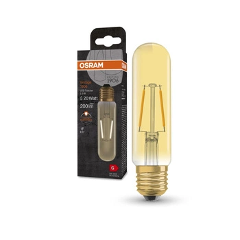 Dekorative LED-Lampe E27 TUBULAR 2.5W = 20W 200lm 2000K Warm 300° Glühfaden OSRAM Vintage 1906