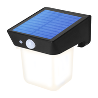 LED-Solar-Gartenlampe Fassaden-Wandleuchte 4000K IP54 Bewegungs- und Dämmerungssensor