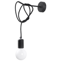 LED EDISON E27 Wandleuchte Schwarz SOLLUX