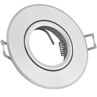 Bewegliche runde Deckenleuchte WEST OPAL Silber glänzend GOLDLUX (Polux)