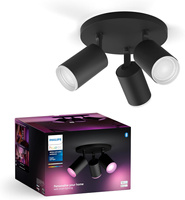 Philips HUE Weiß und Farbe Ambiance Fugato Lampe 3x4.2W Bluetooth Zigbee