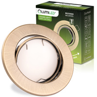 Einbaustrahler GU10, MR16 Einbauspot HALOGEN Runde beweglich Antik Blech AURELI LUMILED