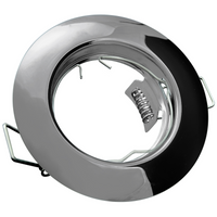 Opin GOLDLUX (Polux) feste Deckenleuchte rund schwarzes Perlmuttmetall GU10