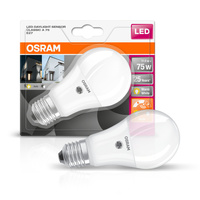 LED-Lampe A60 E27 10W = 75W 1055lm 2700K Warm 240° mit Dämmerungssensor Classic Osram