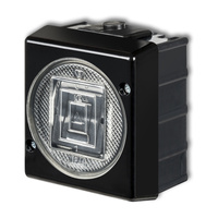 Schalter Hermetischer einpoliger Aufputzschalter Senior IP44 KARLIK Schwarz