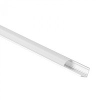 LED-Eckprofil aus Aluminium Eloxiert 1m mit mattierter Abdeckung für LED-Streifen + Endkappen RW Ecolight Serie