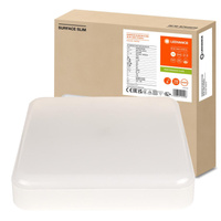 LED-Panel-Deckenleuchte 26W 2730lm 4000K Neutral mit Dämmerung Bewegungssensor Oberfläche Ledvance Weiß