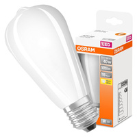 LED-Lampe ST64 E27 4W = 40W 470lm 2700K Warm 300° Retrofit Glühfaden CLASSIC Osram