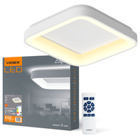 Plafond LED-Deckenleuchte Aufbauleuchte 72W 7500lm 2700-6000K CCT Weiß Dimmbar + EDGE Fernbedienung Videx