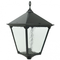 Lampenschirmkopf für Garten-Stehlampe im Freien quadratisch Retro K 1018 BD KW E27 Su-Ma